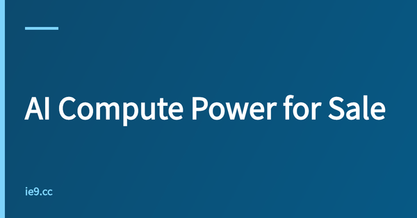 AI Compute Power for Sale